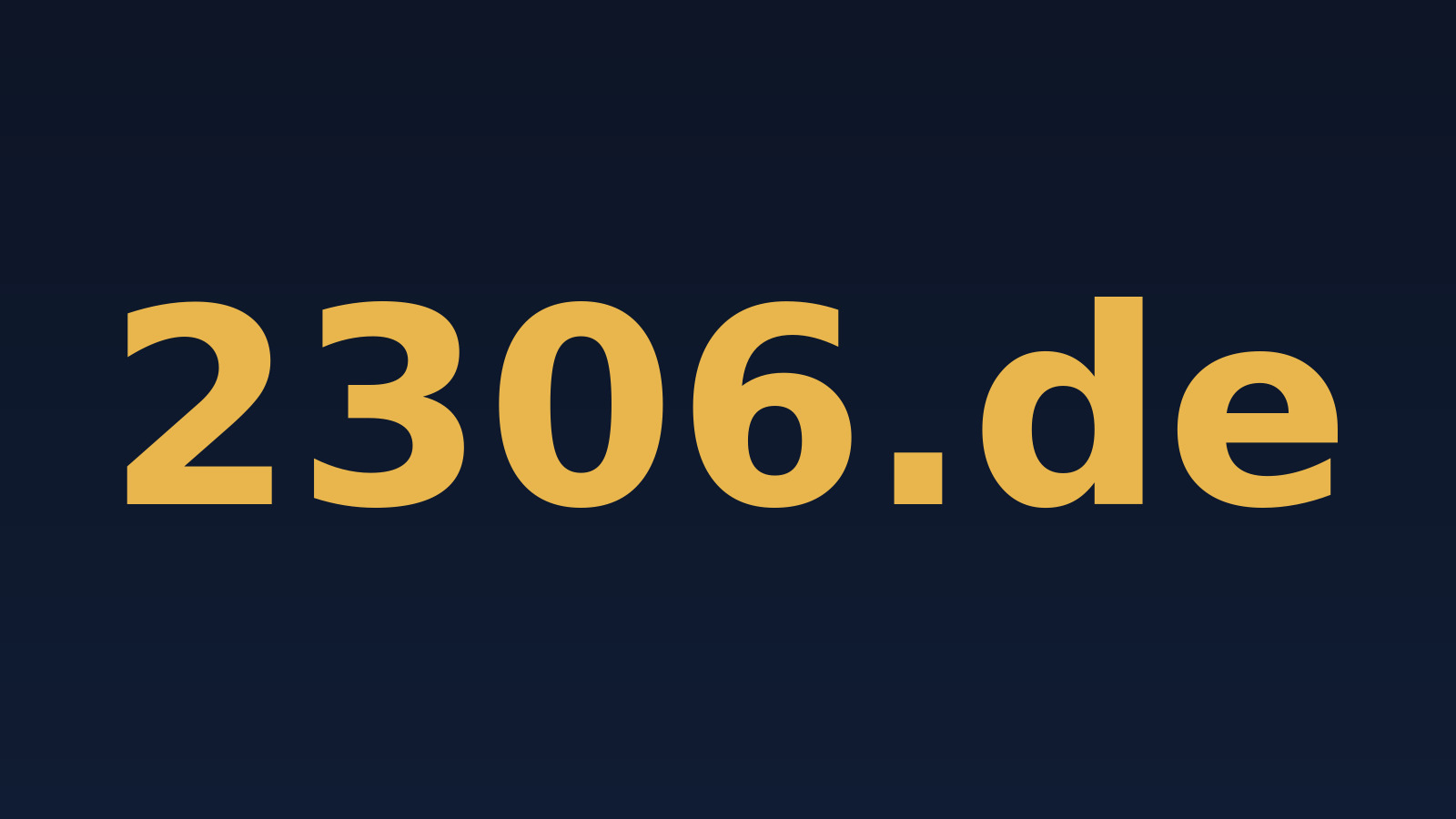 2306.de – Domain zu verkaufen